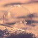 Soap Bubble in the Snow in Winter - VideoHive Item for Sale