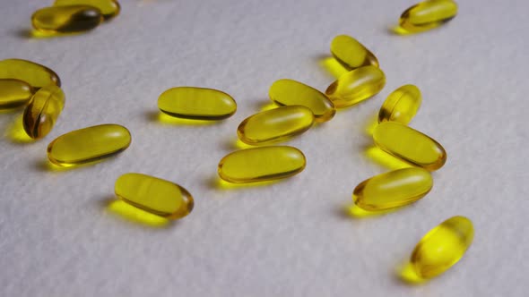 Rotating stock footage shot of vitamins and pills - VITAMINS 0066 alt