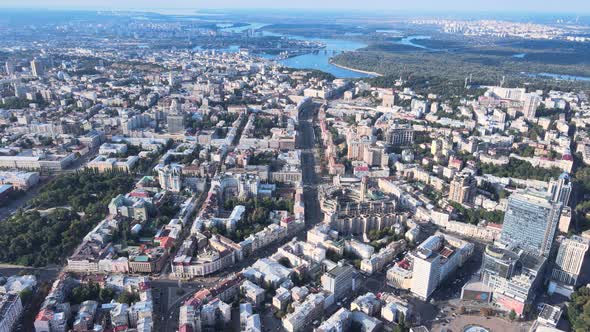 Aerial View of Kyiv By Day. Ukraine alt