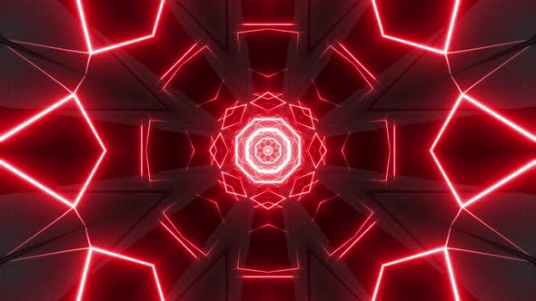 4k Red Neon Vj Loop Pack  alt