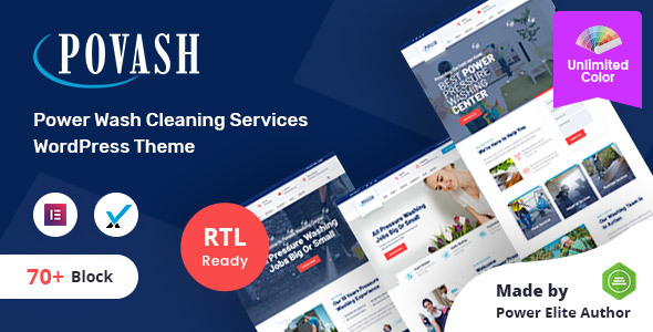 Povash | Power Wash  WordPress Theme