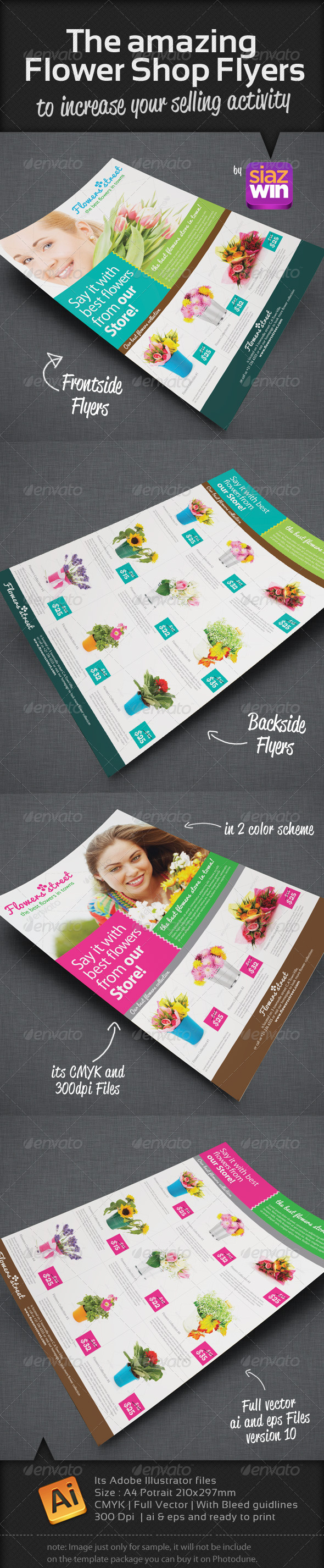 The Flower Shop Flyers - Commerce Flyers