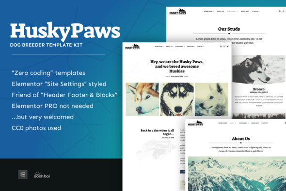 HuskyPaws - Dog - ThemeForest 31088695