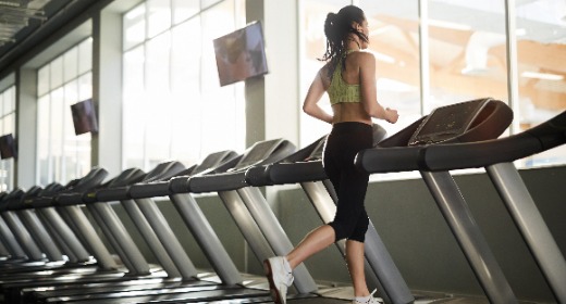 Running on Treadmill Indoors