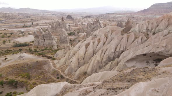 Cappadocia Landscape Aerial View. Turkey. Goreme National Park alt