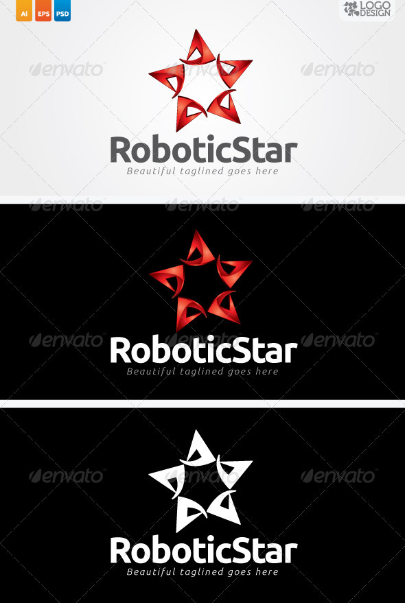 Robotic Star - Symbols Logo Templates