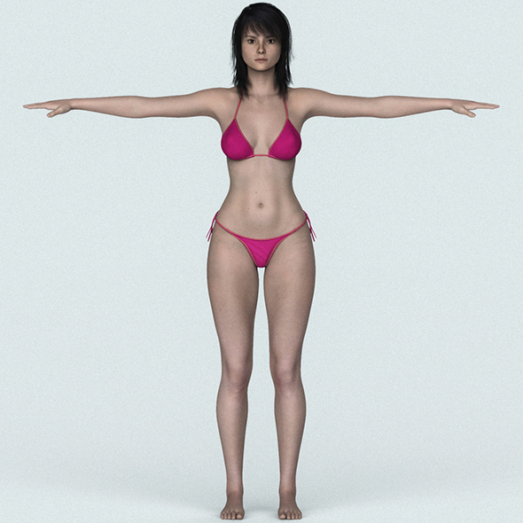 Young Bikini Girl - 3Docean 31098260