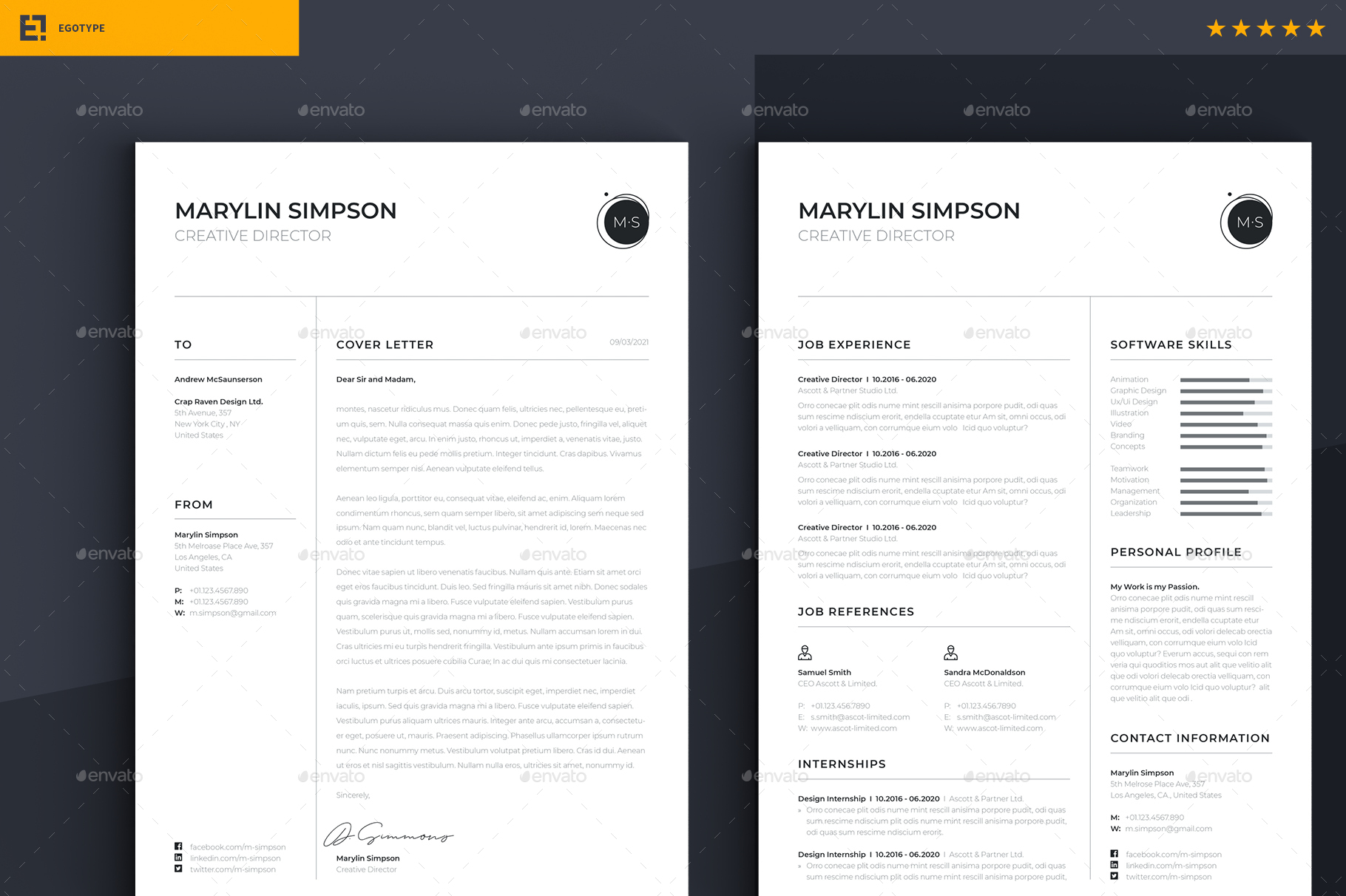 Resume, Print Templates | GraphicRiver