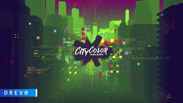 City Color/ Urban Opener/ True Hip-Hop Logo Intro/ New York/ Brush/Dynamic/ Street/ Basketball/ HUD