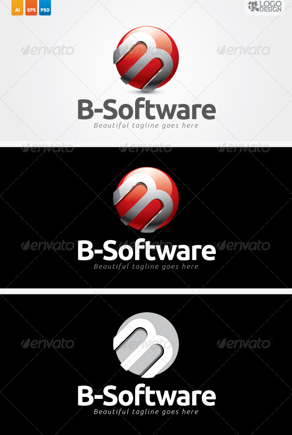 B-Software - Letters Logo Templates