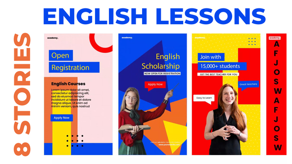 English Lessons Study - VideoHive 31121330