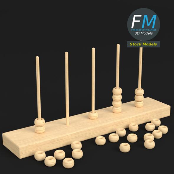 Vertical abacus toy - 3Docean 20428270