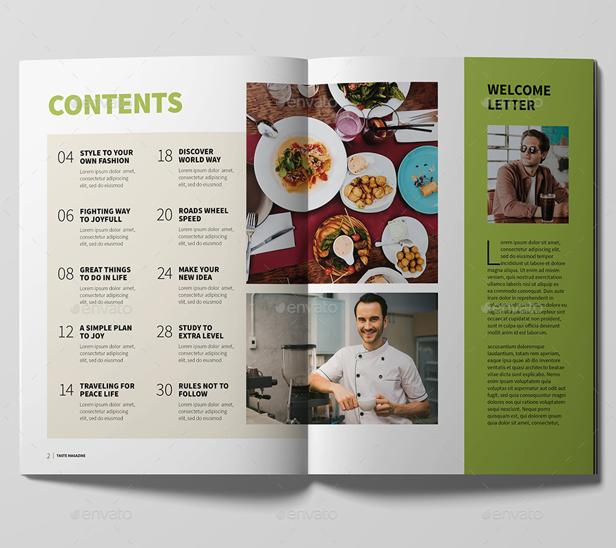 Food Magazine, Print Templates | GraphicRiver