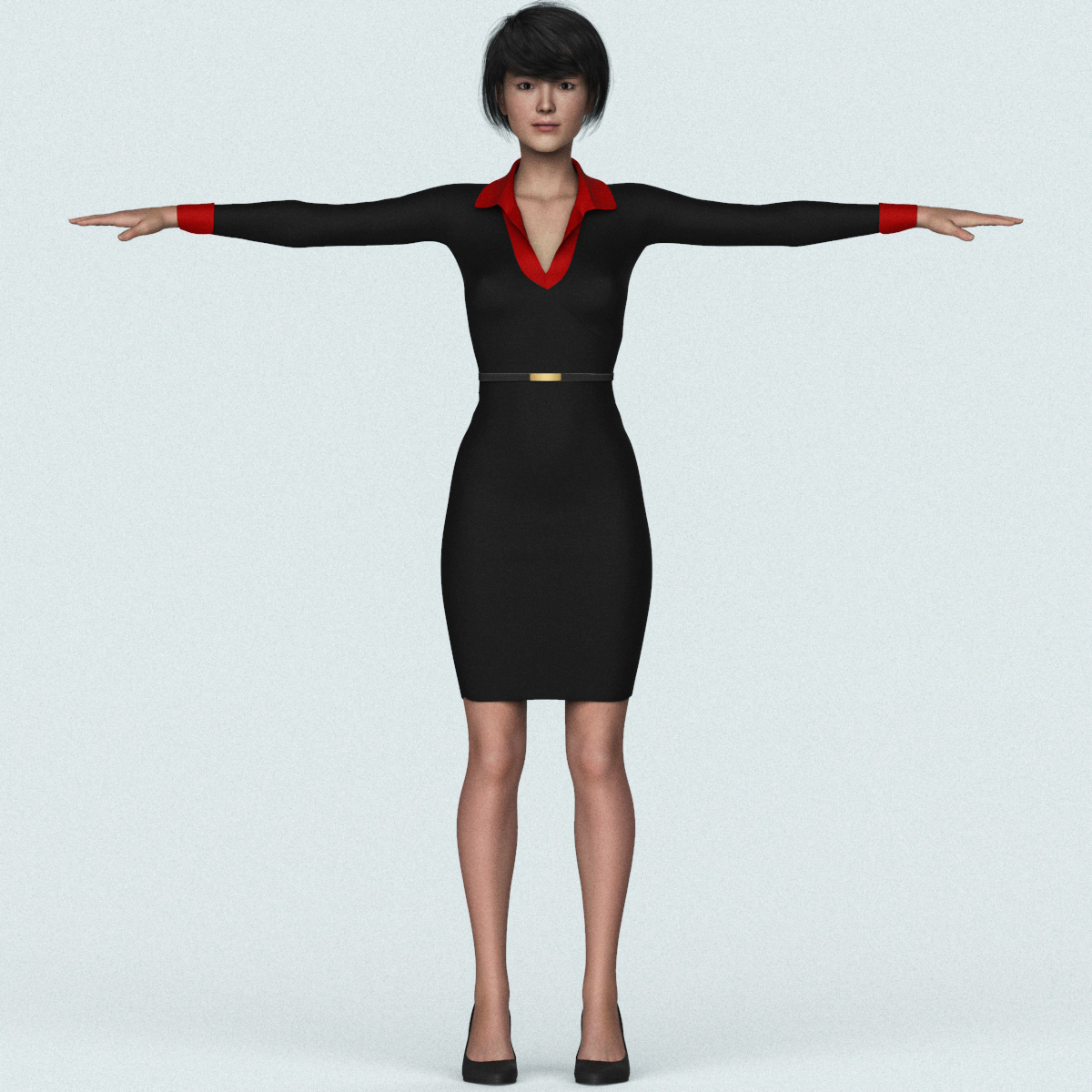 Realistic Female Outfits 3D model