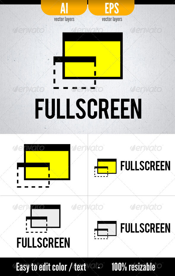 FullScreen - Symbols Logo Templates