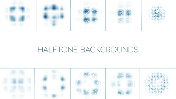 Halftone Backgrounds Loop