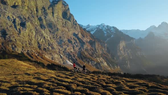 Incredible Epic Sunset Bike Ride in Mountains alt