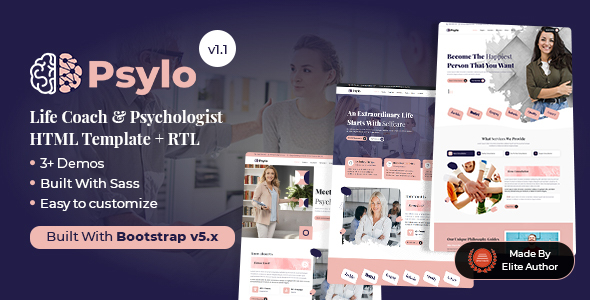 Psylo – Life Coach & Psychologist HTML Template