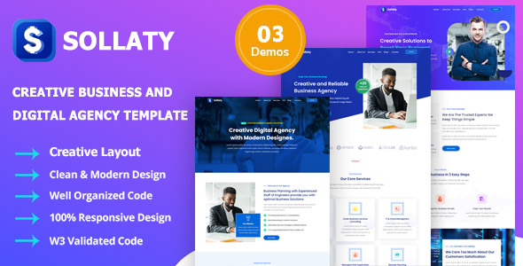 Sollaty - Laravel Business & Consulting CMS Website