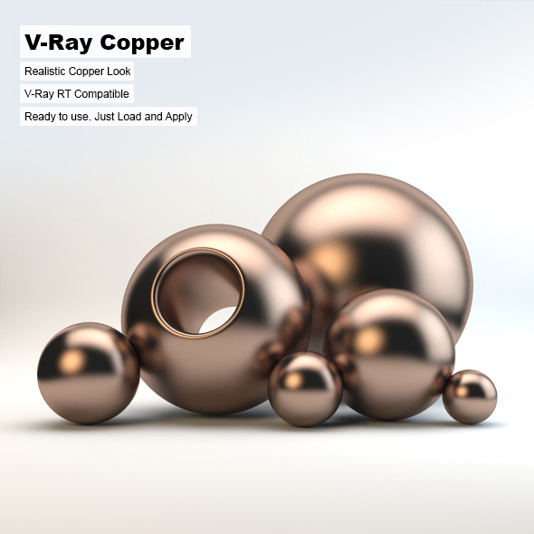 V-Ray Copper Material - 3Docean 2854266