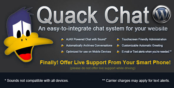 WP - Quack Chat Live Chat System - CodeCanyon Item for Sale