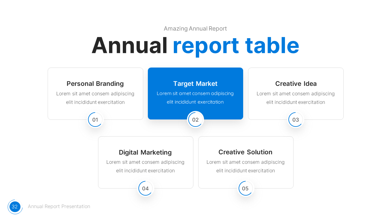 Annual Report Keynote Presentation Template, Presentation Templates