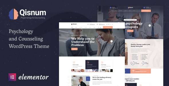 Qisnum – Psychology & Counseling WordPress Theme