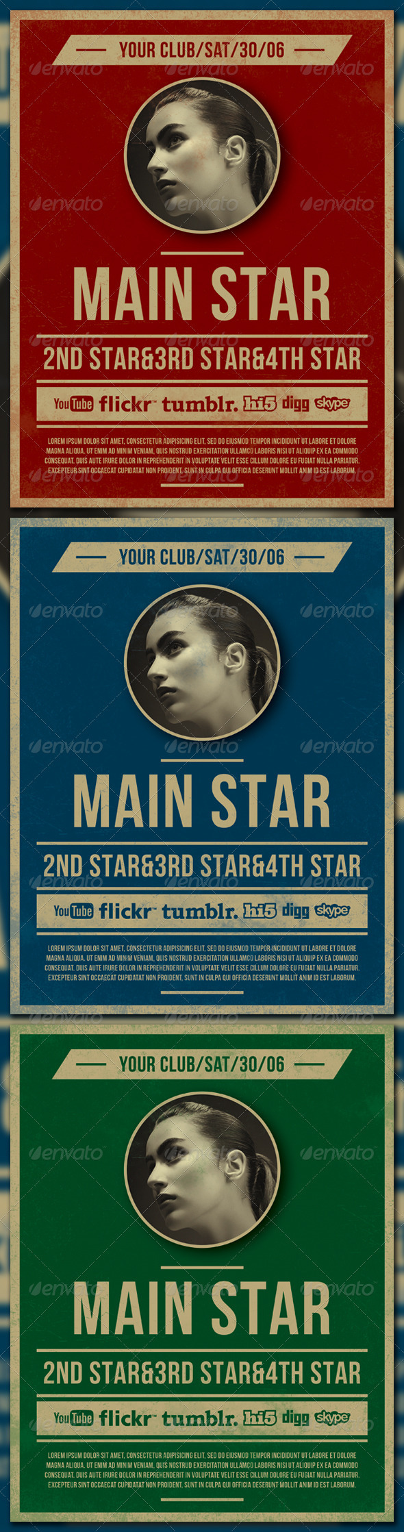 CLASSIC POSTER - Clubs & Parties Events