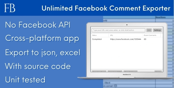 FBCE - Unlimited Facebook Comment Scraper