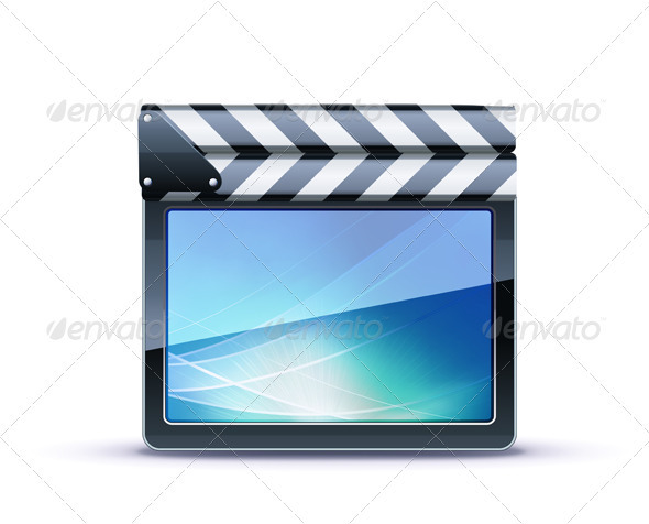 Movie clapper board - Objects Vectors