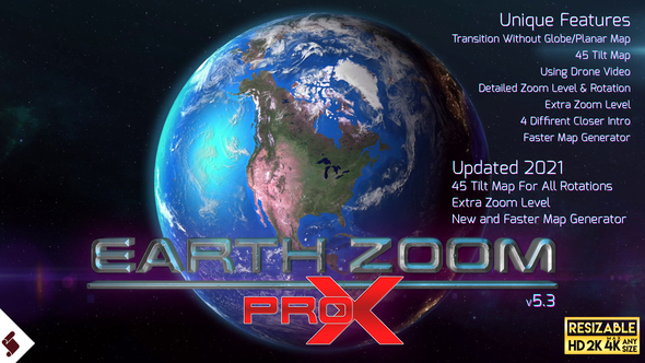 Earth Zoom Pro - VideoHive 7962581