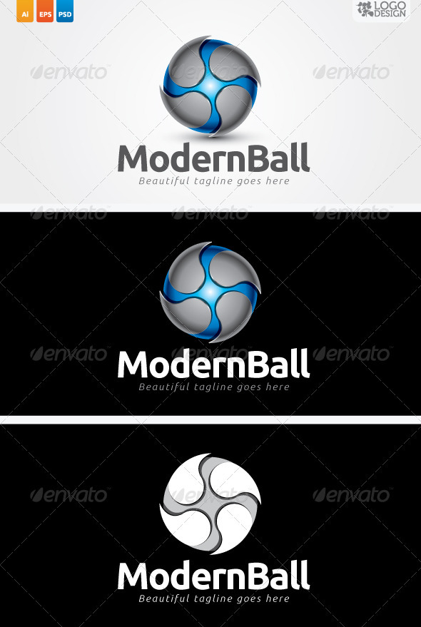 Modern Ball - 3d Abstract