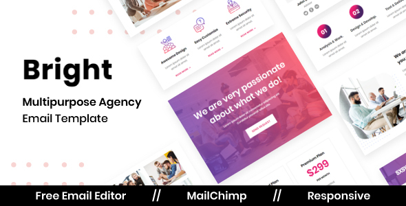 Bright Agency - Multipurpose Responsive Email Template