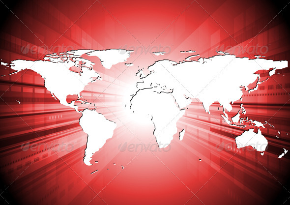 Abstract world map design - Backgrounds Decorative