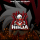 Ninja Assassin E-sport and Sport Logo Template