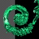 Radial Crystal Green Water Flow 4K - VideoHive Item for Sale