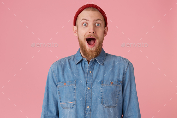 guy in red hat with red thick beard