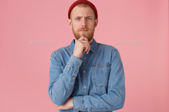 guy in red hat with red thick beard
