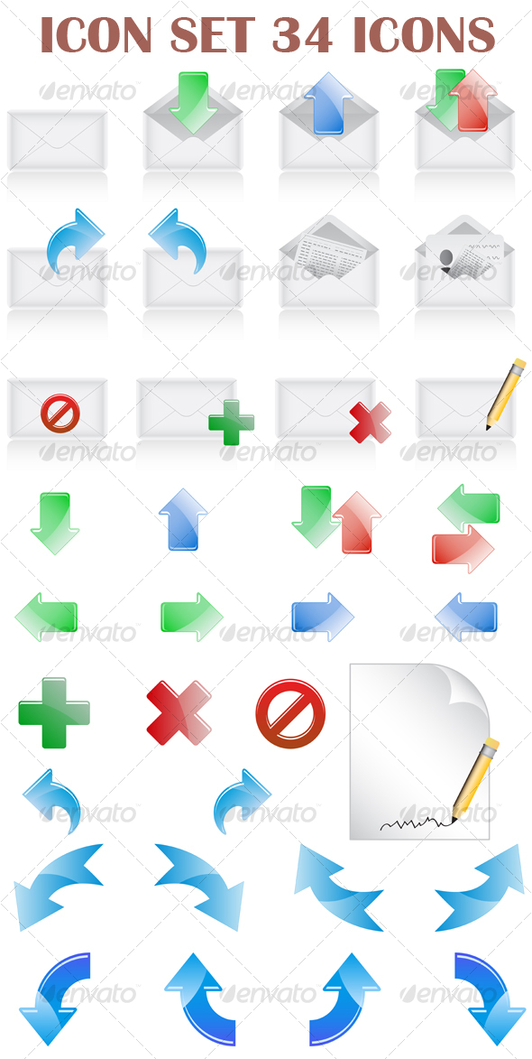 Vector web icons set