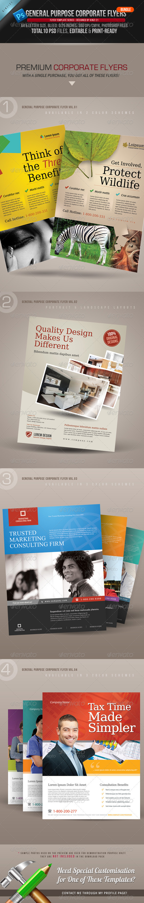 General Purpose Corporate Flyer Bundle - Corporate Flyers