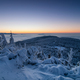 Amazing view from Jested mountain peak. Typical snowy morning, Czech republic. - PhotoDune Item for Sale