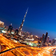 Dubai downtown skyline with tallest skyscrapers and beautiful blue sky, Dubai, United Arab Emirates - PhotoDune Item for Sale
