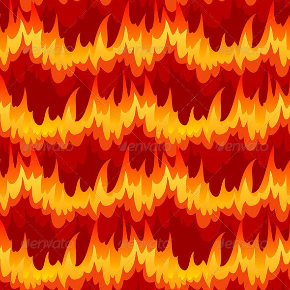 Seamless with fire - Patterns Decorative