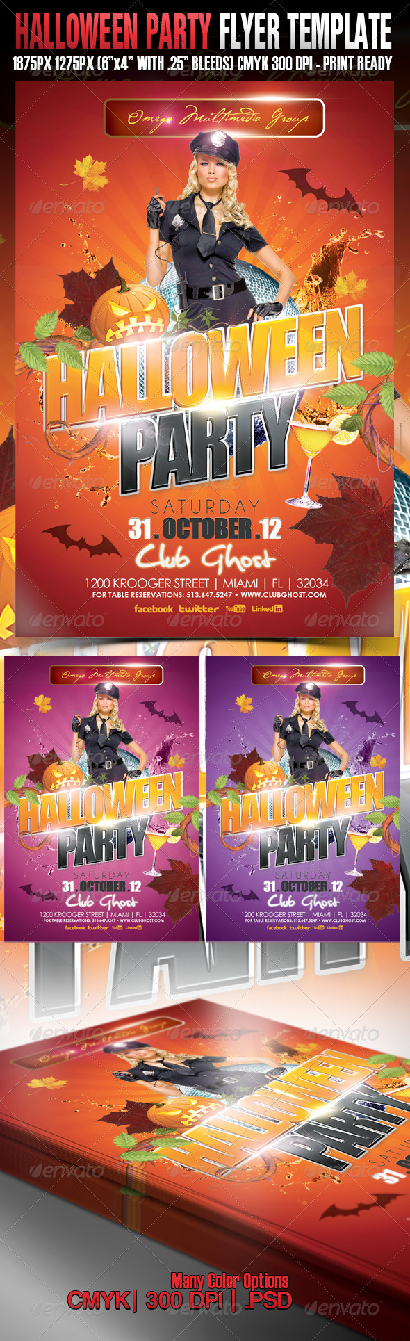 Halloween party - Events Flyers