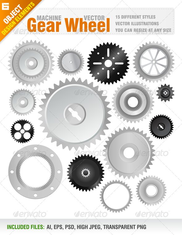 15 Machine Gear Wheels - Industries Business