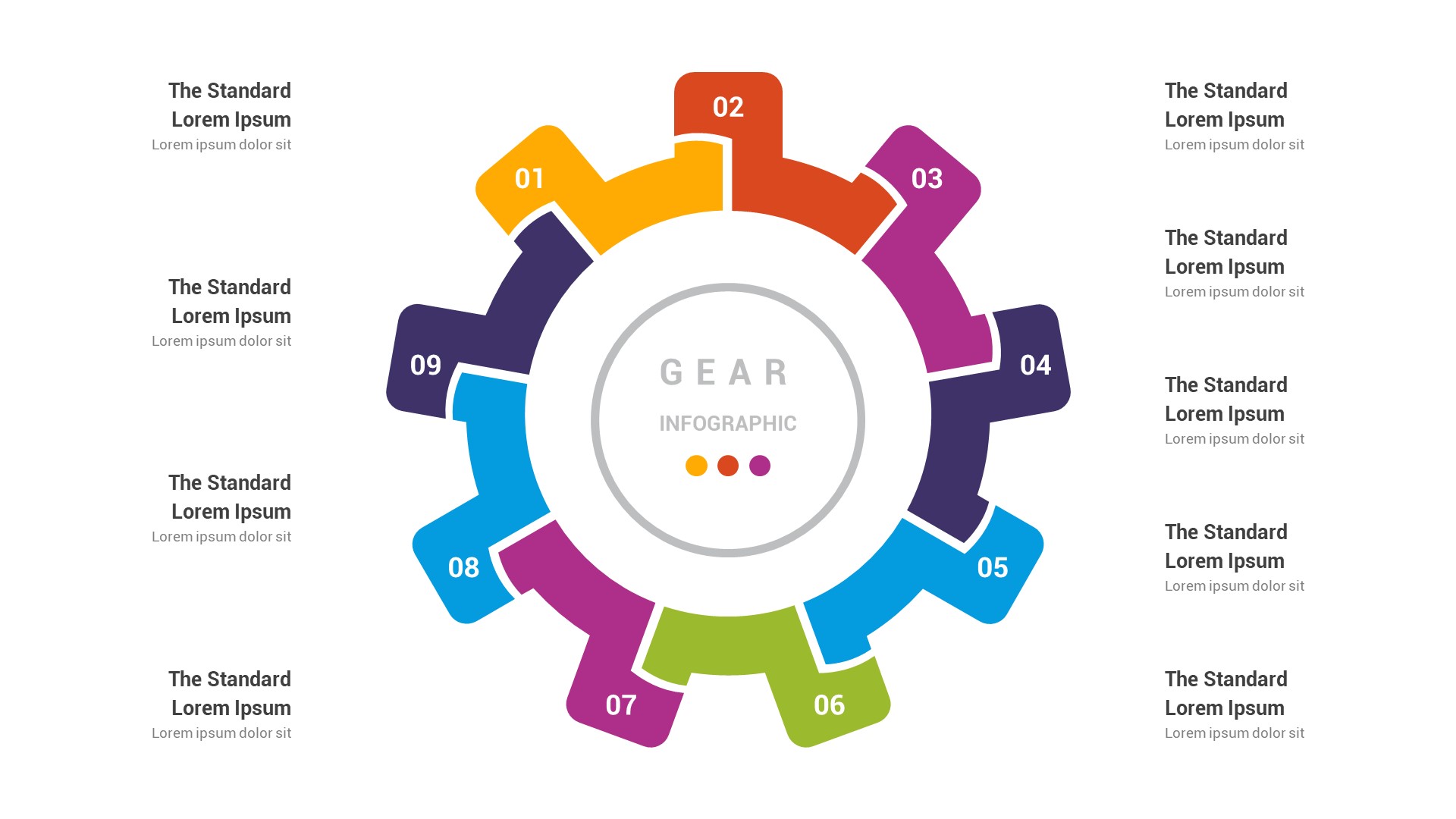 Gear Diagrams PowerPoint & Illustrator Template, Presentation Templates