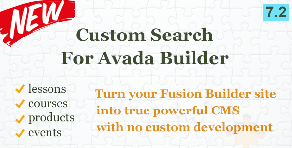 Custom Search Element for Avada Builder