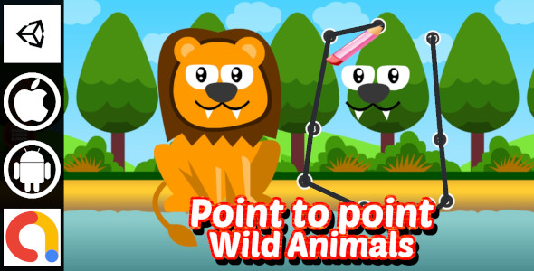 Edukida - Point to Point Wild Animals Unity Kids Game With Admob For Android and iOS