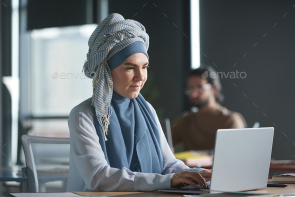 Arabic businesswoman in hijab - Stock Photo - Images