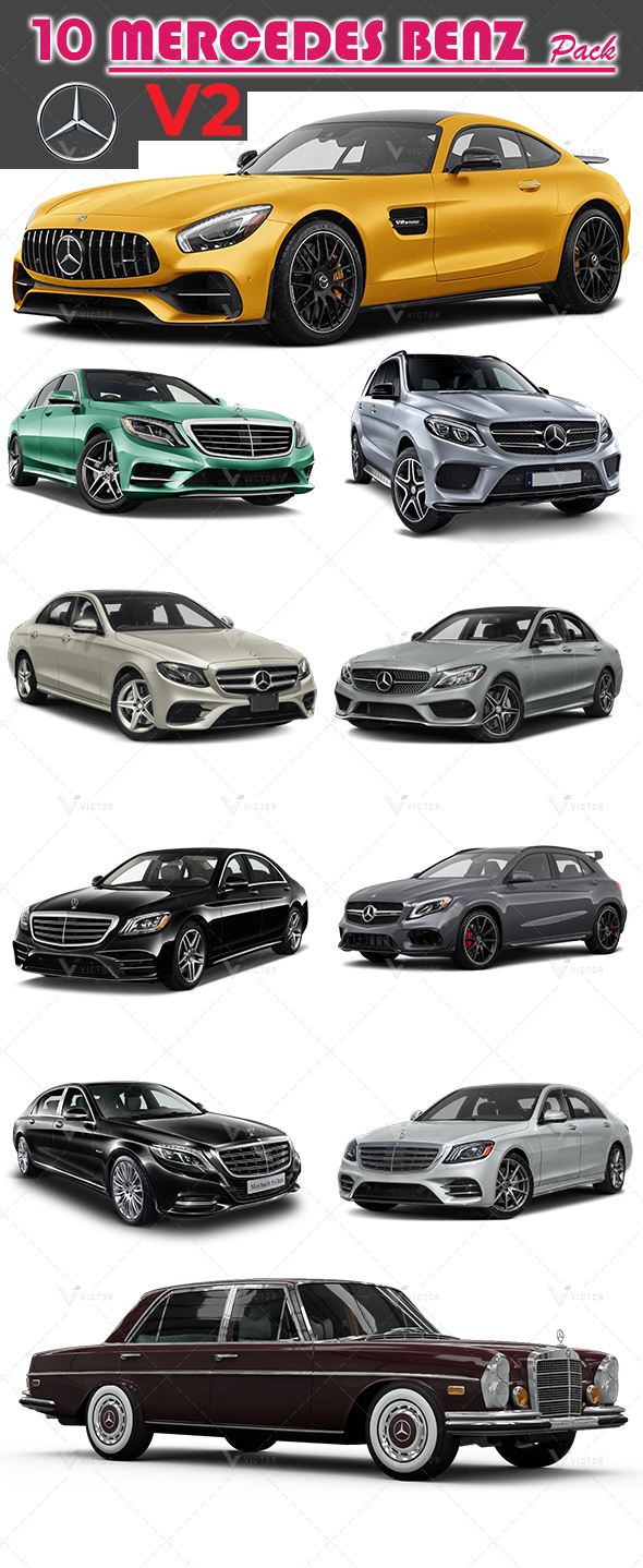 10 Mercedes Pack - 3Docean 31221739